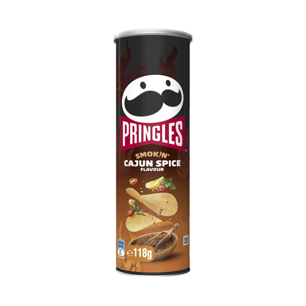 Pringles Potato Chips Smokin Cajun Spice 118g