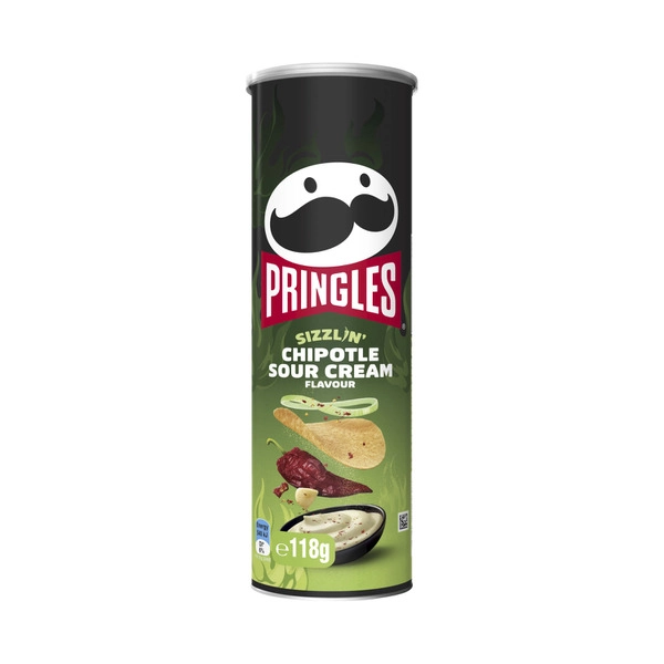 Pringles Potato Chips Sizzle Chipotle Sour Cream 118g