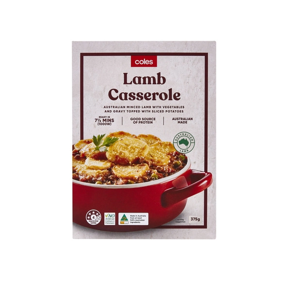 Coles Frozen Lamb Casserole 375g