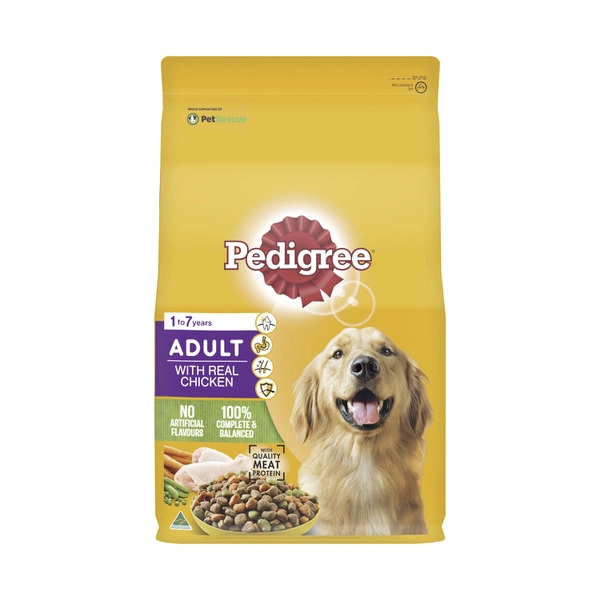 Pedigree Adult With Real Chicken Dry Dog Food 3kg