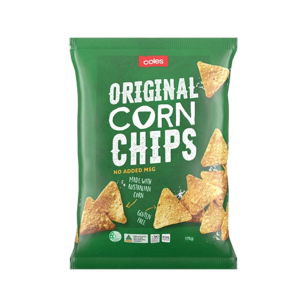 Coles Corn Chips Original 175g