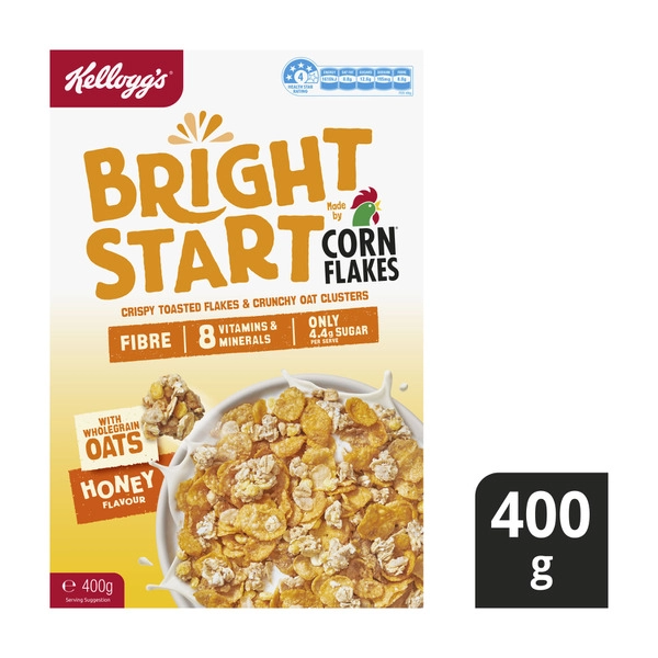 Kellogg's Bright Start Cornflakes Honey 400g