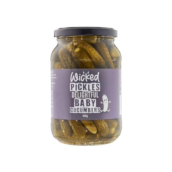 Wicked Pickled Baby Cucumbers 500g