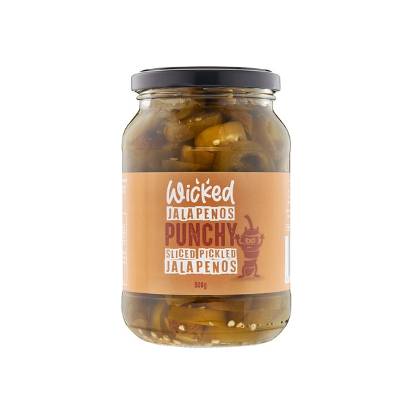 Wicked Sliced Pickled Jalapenos 500g