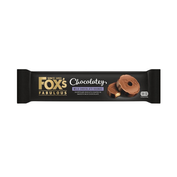 Fox's Chocolatey Rounds Biscuits Milk Choc 130g