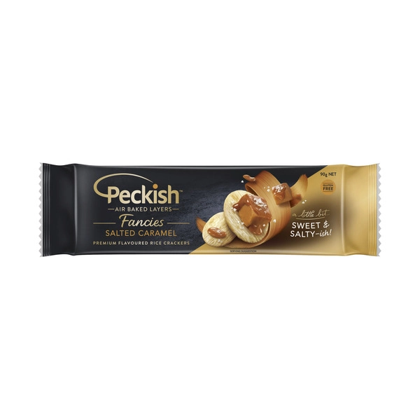 Peckish Fancies Rice Cracker Salted Caramel 90g