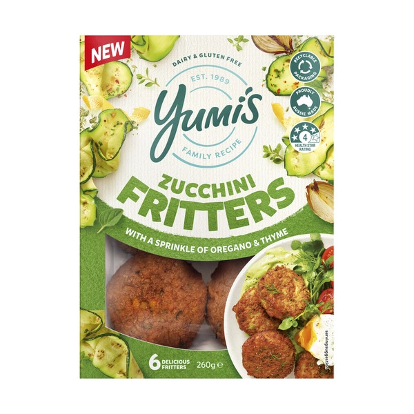 Yumis Zucchini Veggie Fritter 260g