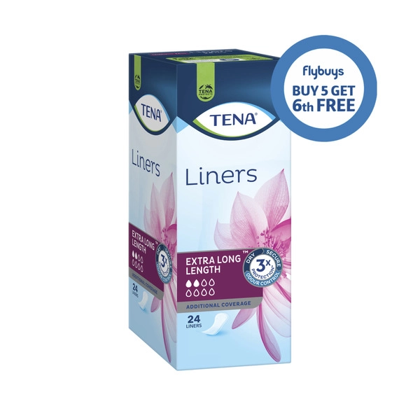 Tena Extra Long Incontinence Liner 24 pack