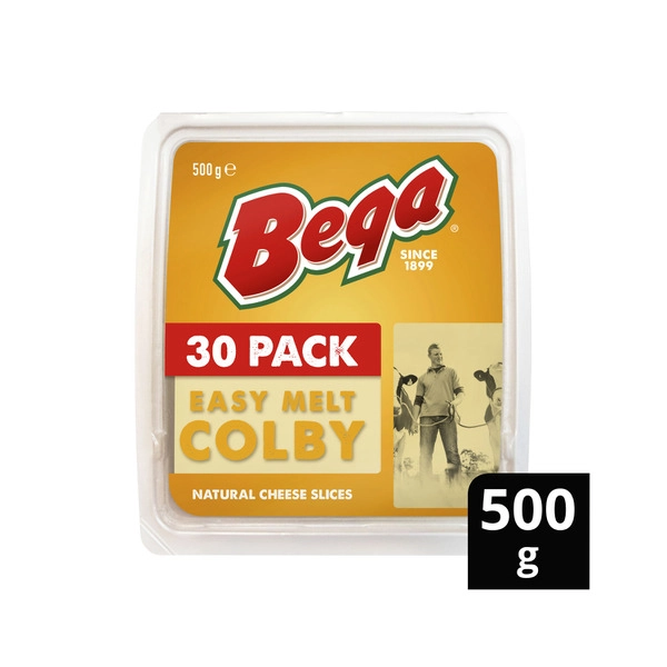 Bega Cheese Slices Colby 500g