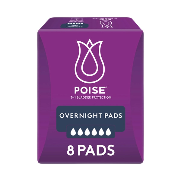 Poise Pads For Bladder Leaks Overnight 8 pack