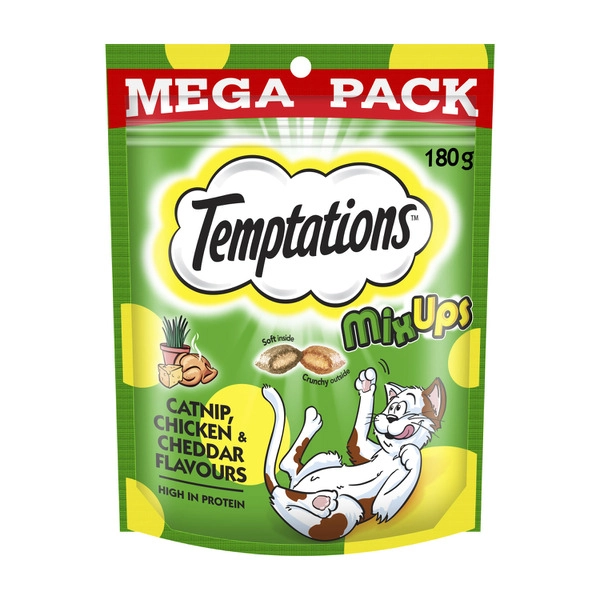 Temptations Mixups Catnip Chicken & Cheddar Cat Treat 180g