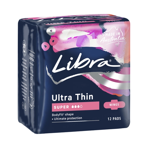 Libra Pads Ultra Thin Super Wing 12 pack