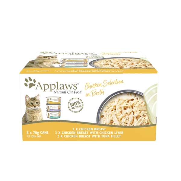 Applaws Tin Cat Food Chicken Selection Multipack 8x70g 8 pack