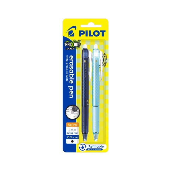 Pilot Frixion Clicker Erasable Pens 2 pack