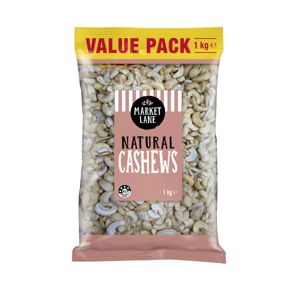 Market Lane Natural Cashews 1kg