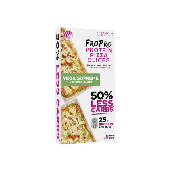 Fropro Protein Vege Supreme Pizza Slices 2 Pack 360g