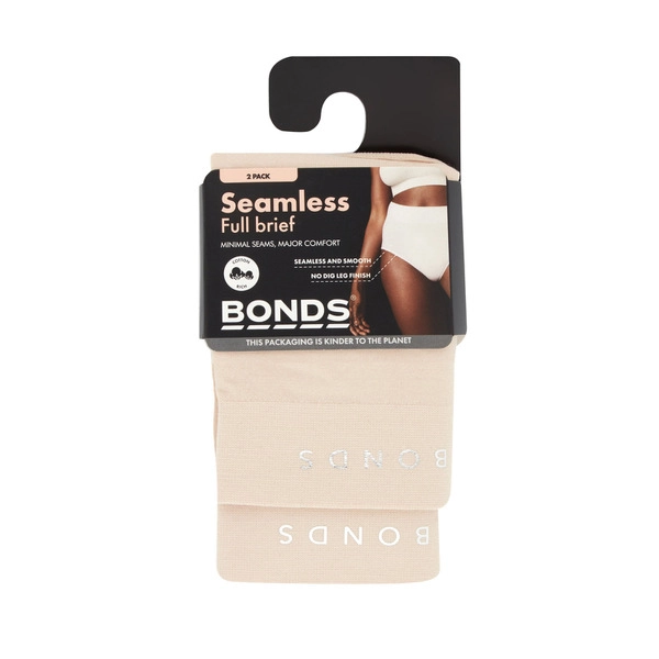 Bonds Womens Seamless Full Brief Size 8 & 1O 2 pack