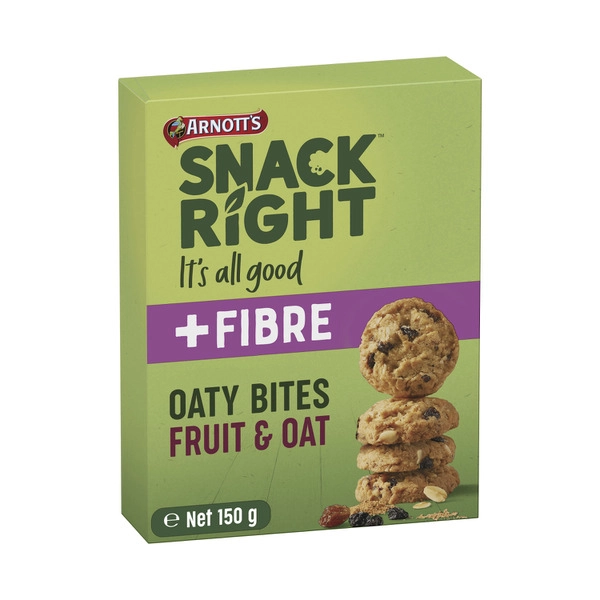 Arnotts Snackright Bites Biscuits Fruit & Oat 150g