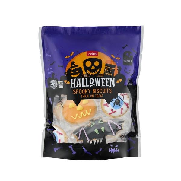 Coles Halloween Cookies 15 pack 150g