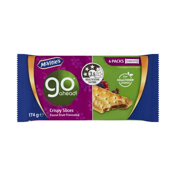 Mcvities Health Go Ahead MCVITIES HEALTHIER CHOICE GO AHEAD BISCUITS 4PK:FOREST FRUITS:.:174 GRAM 