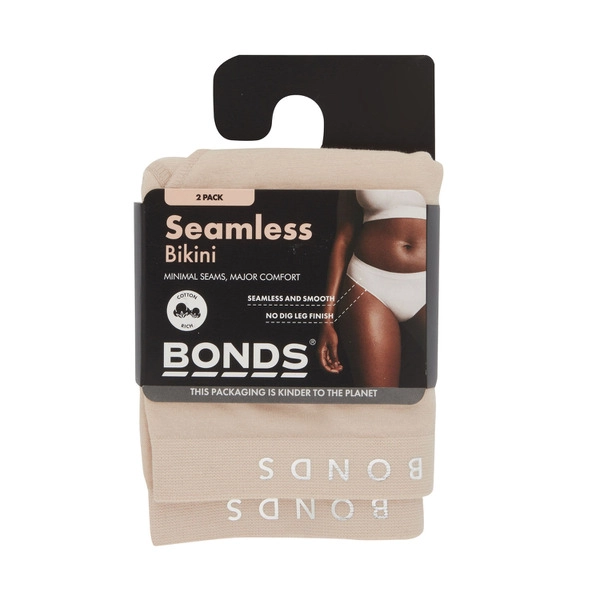 Bonds Womens Bikini Seamfree Sz 8+10 2 pack