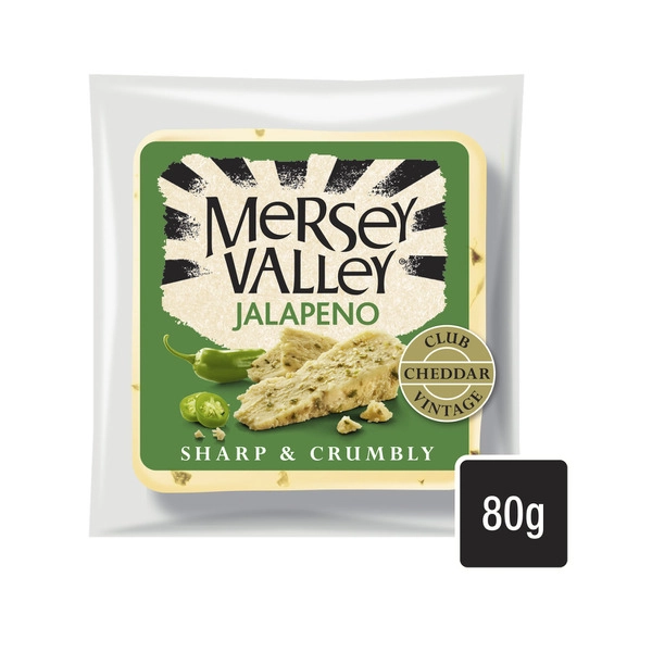 Mersey Valley. MERSEY VALLEY JALAPENO VINTAGE CHEDDAR 80G 