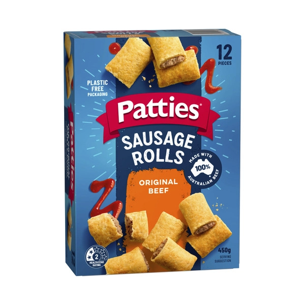 Patties Frozen Party Sausage Rolls 12 pack 450g