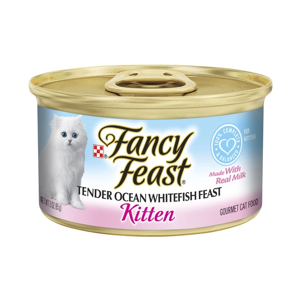 Fancy Feast Classic Cat Food Kitten Whitefish Feast 85g