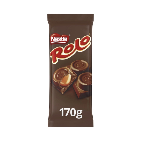 Nestle Block Chocolate ROLO MILK CHOCOLATE CARAMEL BLOCK 170GRAM 