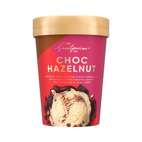 The Sweetporium Co. Chocolate Hazelnut Ice Cream 1L