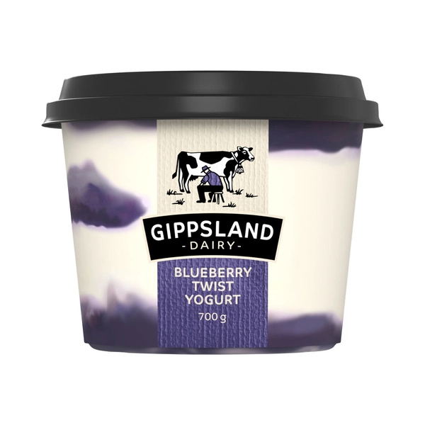 Gippsland Dairy Blueberry Twist Yoghurt 700g