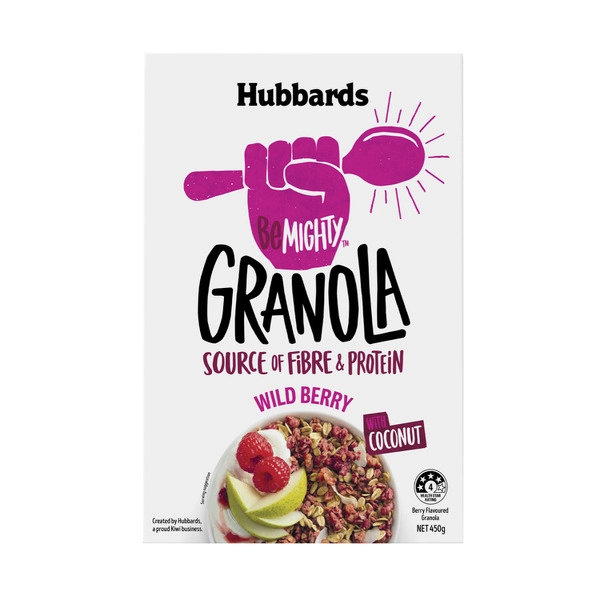 Hubbards Be Mighty Granola Wild Berry 450g