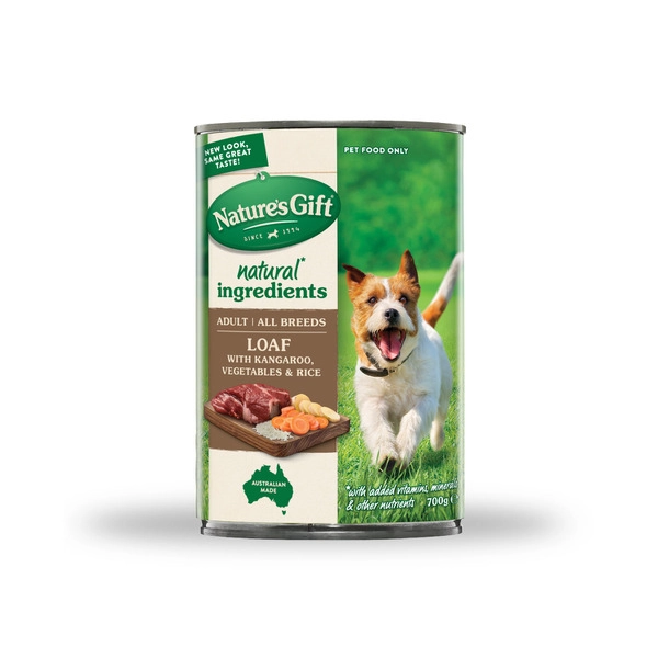 Nature's Gift Kangaroo Rice And Vegetable Dog Food 700g