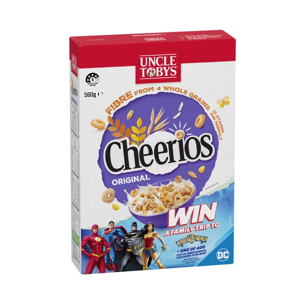 Uncle Tobys Cheerios Wholegrain Breakfast Cereal 560g