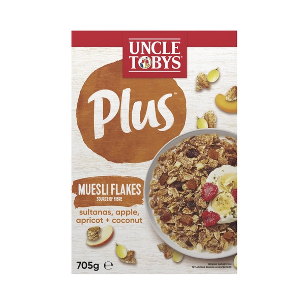 Uncle Tobys Plus Muesli Flakes 705g