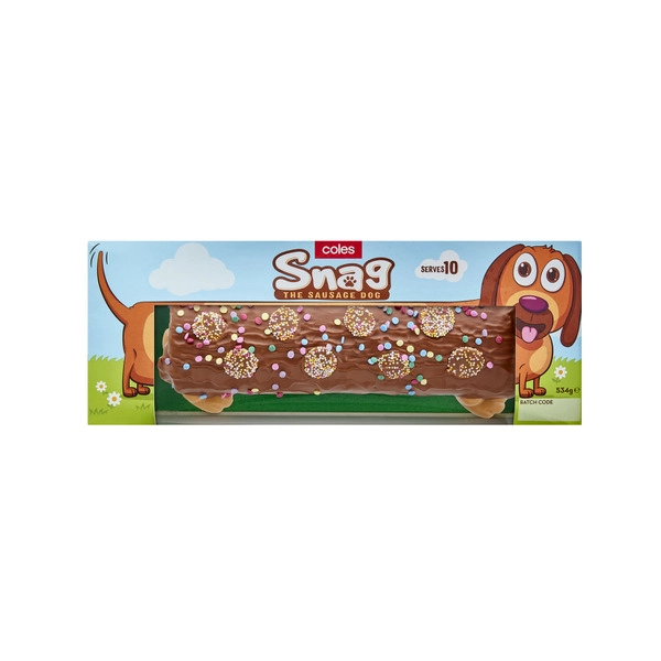 Coles Snag COLES SNAG SAUSAGE DOG CAKE 