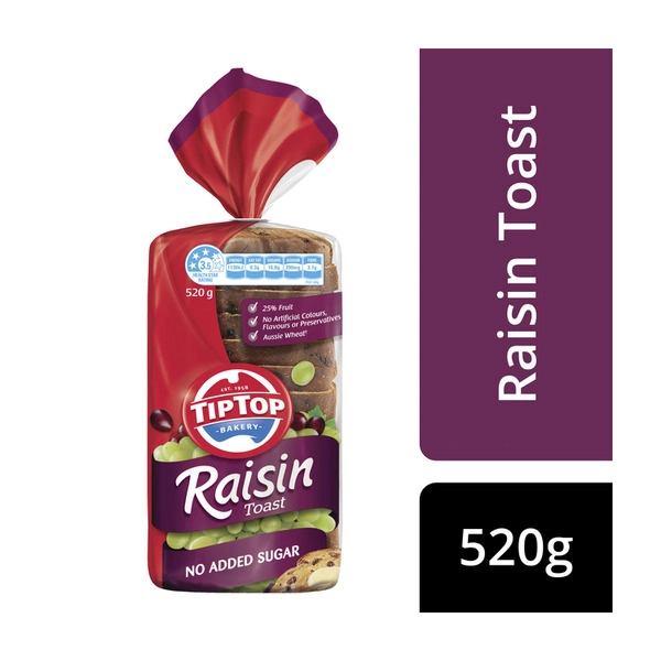 Tip Top Raisin Toast Bread 520g