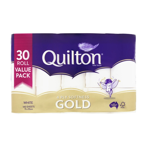 Quilton Gold 4Ply Toilet Tissue 30 pack