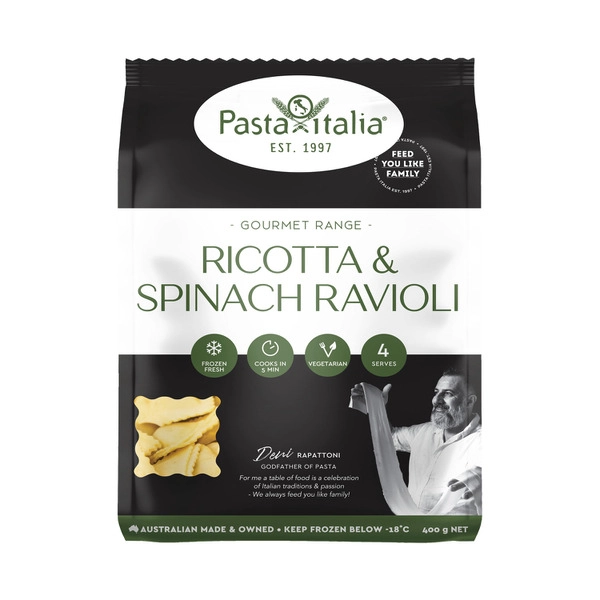 Pasta Italia Ricotta & Spinach Ravioli 400g