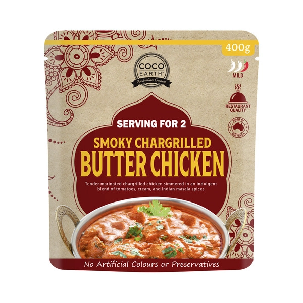 Coco Earth Smoky Charcoal Butter Chicken 400g