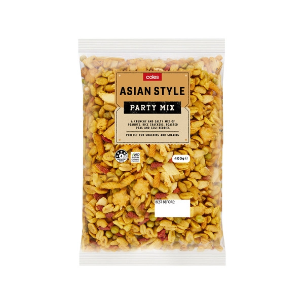 Coles Savoury Asian Style Party Mix 400g