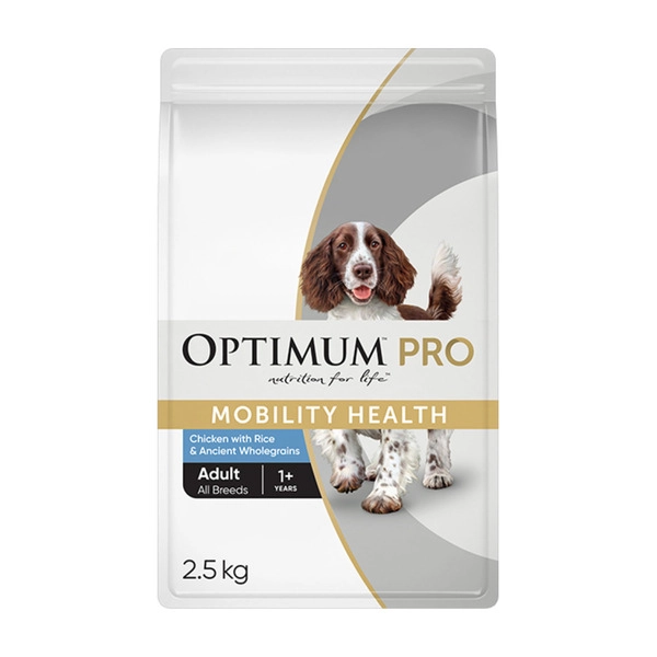 Optimum Pro Adult Dry Dog Food Mobility Health Chciken With Rice 2.5kg