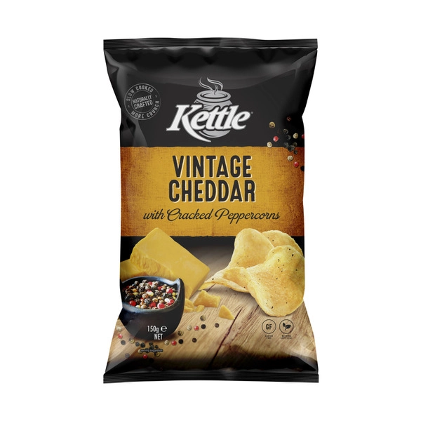 Kettle Potato Chips Vintage Cheddar 150g