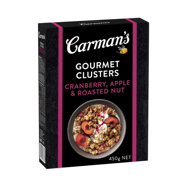 Carmans Gourmet Clusters Cranberry Apple & Roasted Nut 450g