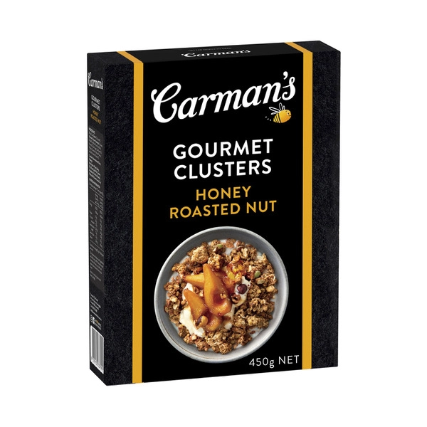 Carmans Gourmet Clusters Honey Roasted Nut 450g