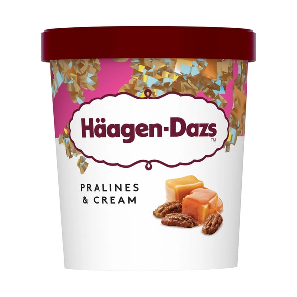 Haagen-dazs Ice Cream HAAGEN-DAZS ICE CREAM PRALINES & CREAM 457ML 