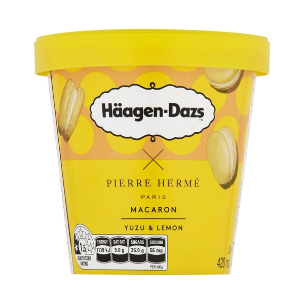 Haagen-dazs Ice Cream HAAGEN-DAZS ICE CREAM MACARON YUZU LEMON 420ML 