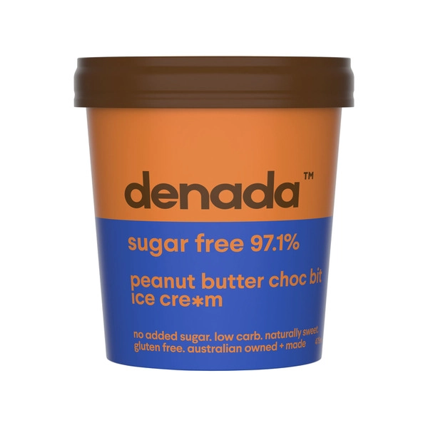 Denada Sugar Free Ice Cream Peanut Butter Chocolate Bit 475mL