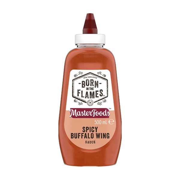 Masterfoods Born In The Flames Spicy Buffalo Wing Sauce 500mL