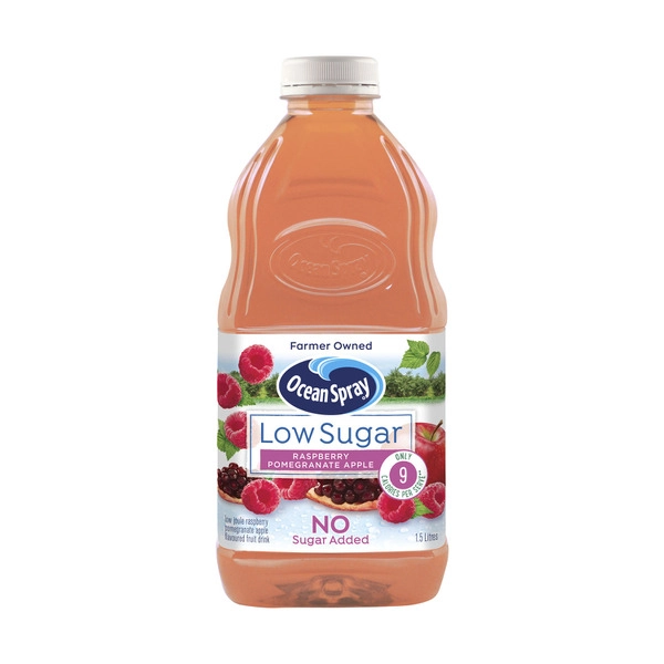 Ocean Spray Low Sugar OCEAN SPRAY DRINK LOW SUGAR:APPLE RASPBERRY POM 1.5 LITRE 